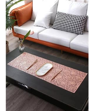 PVC 4 Seater Table Runner ( 92 cm x 33 cm ) Single - Copper