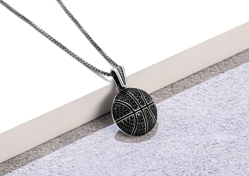 Studded Basketball Pendant view 4