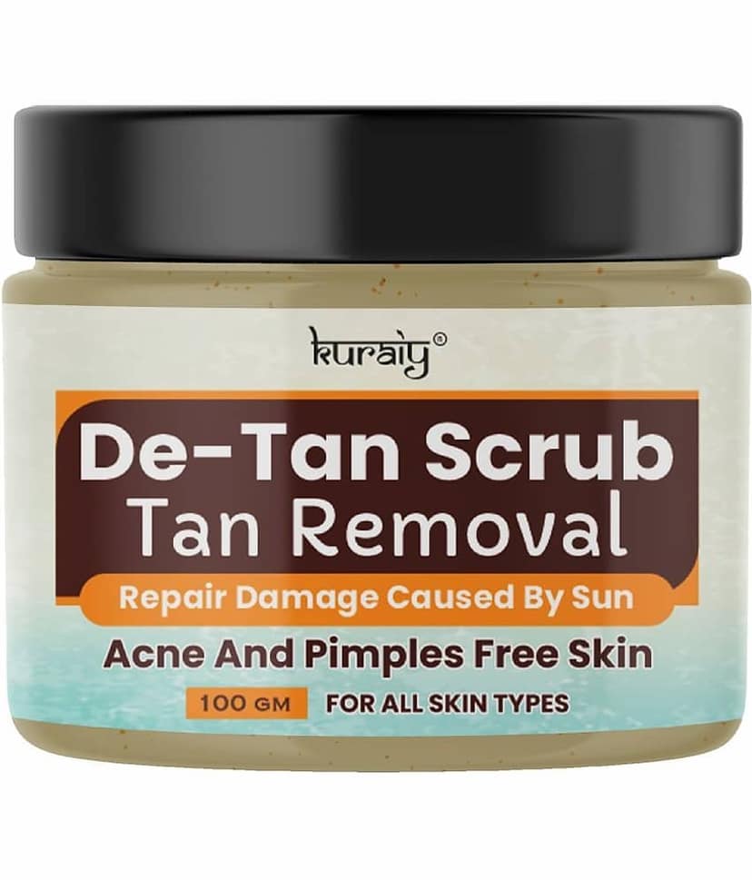 KURAIY De-Tan Face Scrub Tan Removal Face Scrub Suitable for All Skin Types 100g (Pack Of 2) view 2
