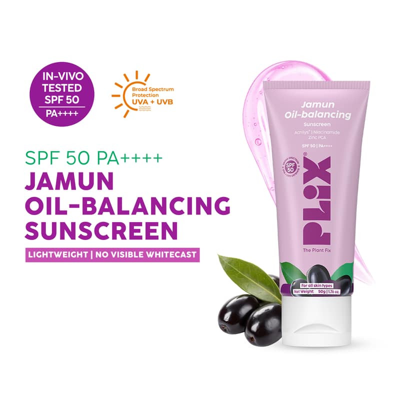 Jamun Oil-Balancing Sunscreen (with SPF 50 for Everyday Sun Protection) __Starter Pack__