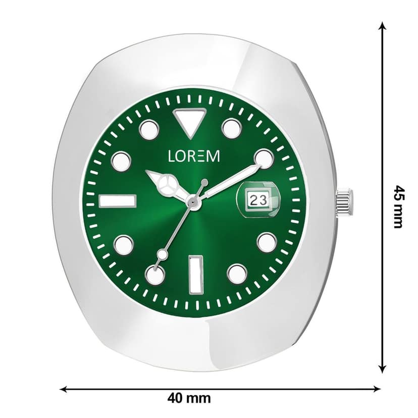 LOREM Silver Intermesh Stainless Steel Strap Analog Watch for Men LR141-UF view 5