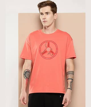 Alcis Coral Polyester Regular Fit Men's Sports T-Shirt ( Pack of 1 )