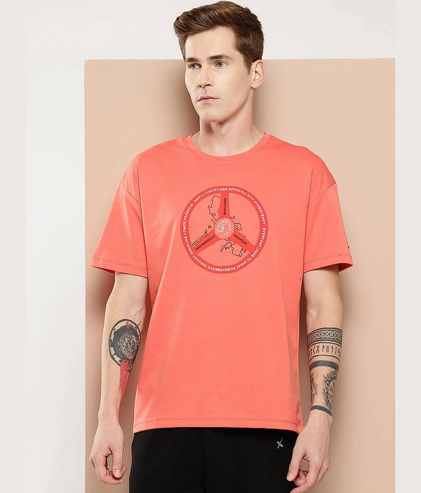 Alcis Coral Polyester Regular Fit Men's Sports T-Shirt ( Pack of 1 )