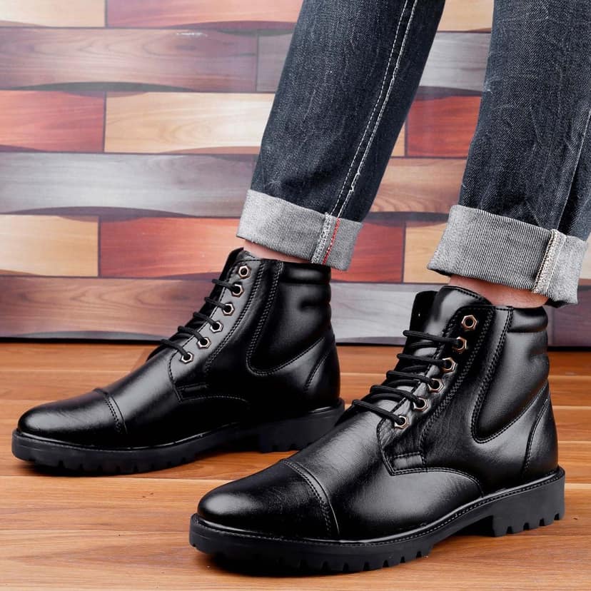 New Stylish Men's Trendiest High-End Fashion Boots view 4