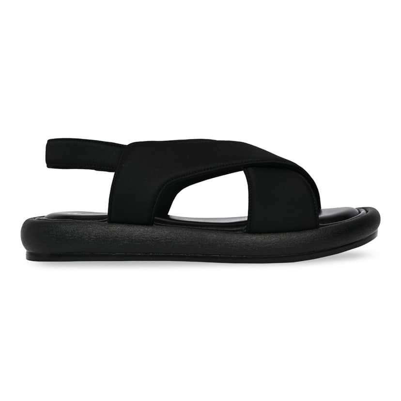 Black Women Casual Cross Sandals view 2