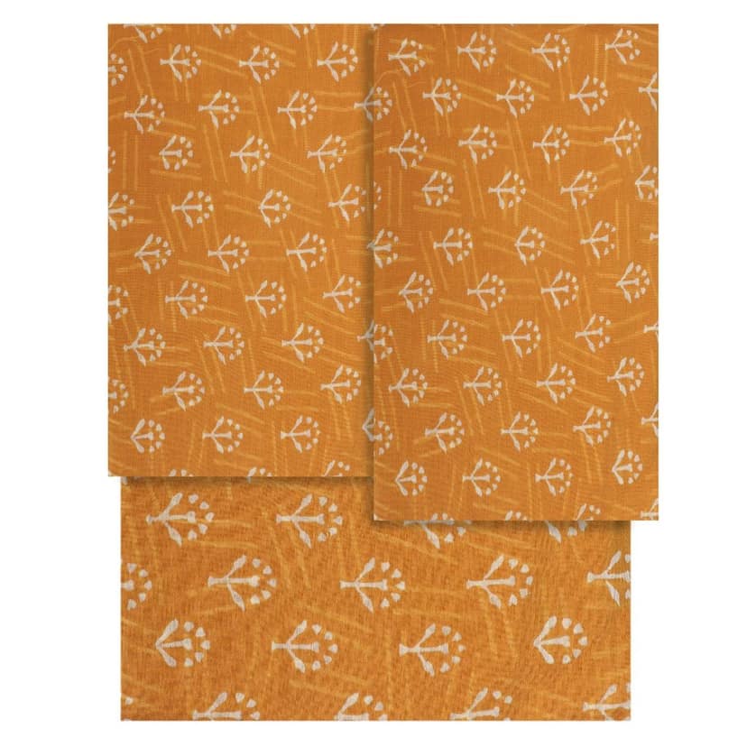 HANDLOOM CHANDERI 03 PCS DABU PRINTED SUIT (SKU - 1RDS01270221 Suit 41) view 5