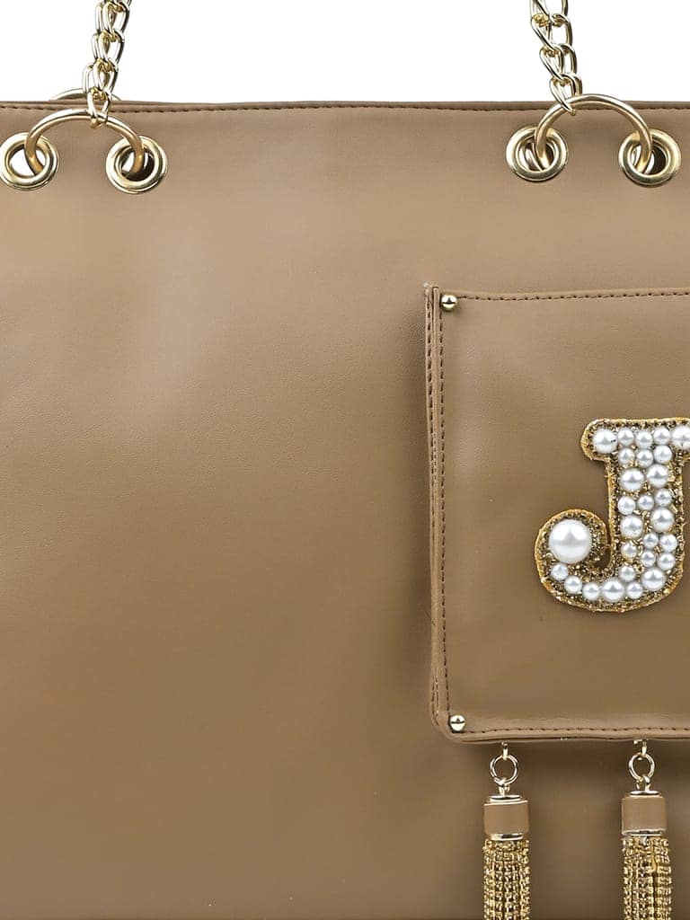 Vdesi Initial Pocket Tote view 3