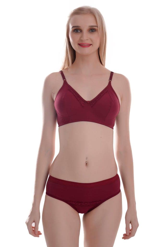 Pure Cotton bra panty bikini set view 6