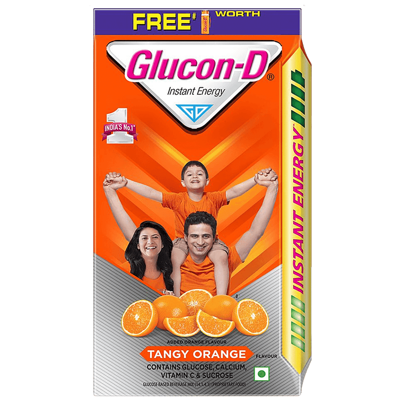 Glucon-D Instant Energy Health Drink - Tangy Orange, 1 Kg view 2