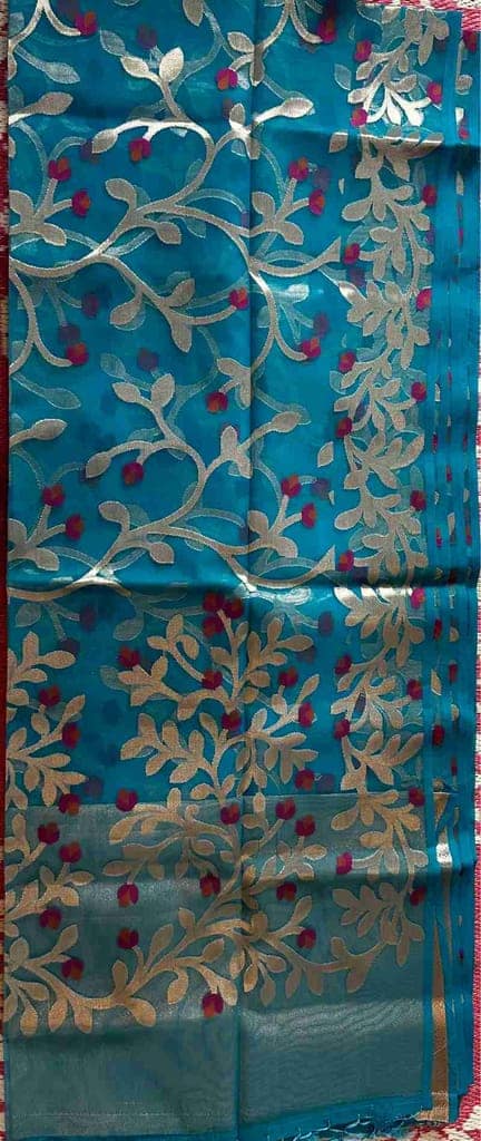 Organza Muslin Floral Minakari view 3