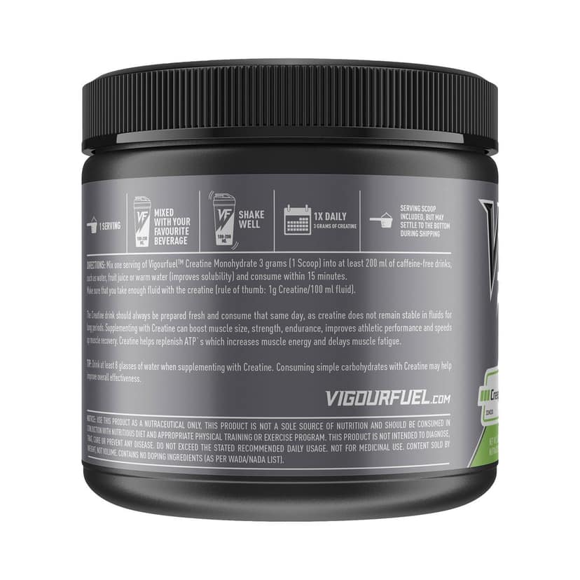 Vigourfuel Creapure Creatine Monohydrate Micronized-Unflavoured-250g view 2
