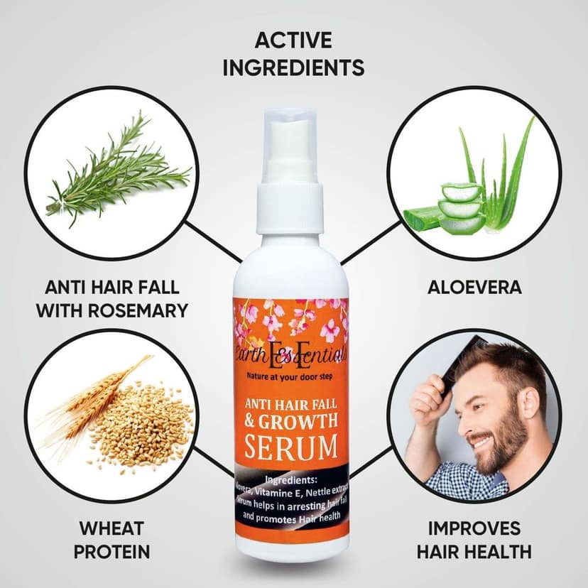 Anti Hair Fall Serum for Hair Growth - Hair Thickening and Strengthening Product - With Natural Oil - view 3