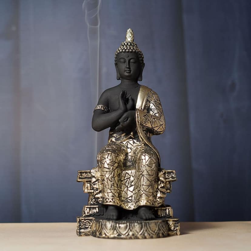 Craftlayout Resin Meditating Lord Buddha Statue