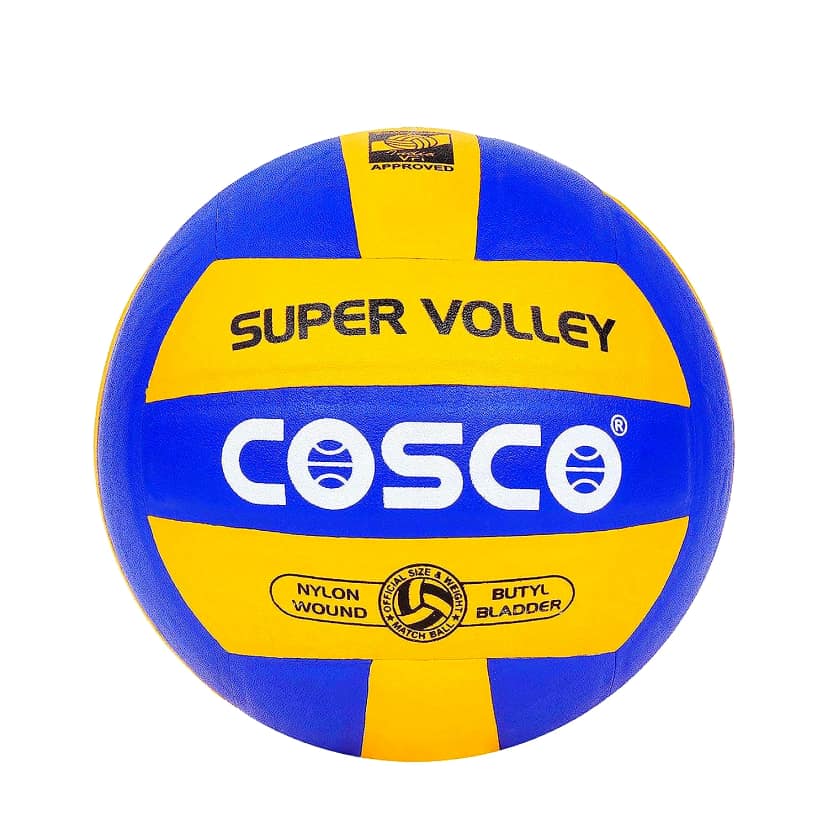 Cosco Super Volley Volleyball: Durable Rubber Volleyball with Butyl Bladder for Training and Recreational Play (Size - 4) by Total Sporting And Fitness Solutions Pvt Ltd