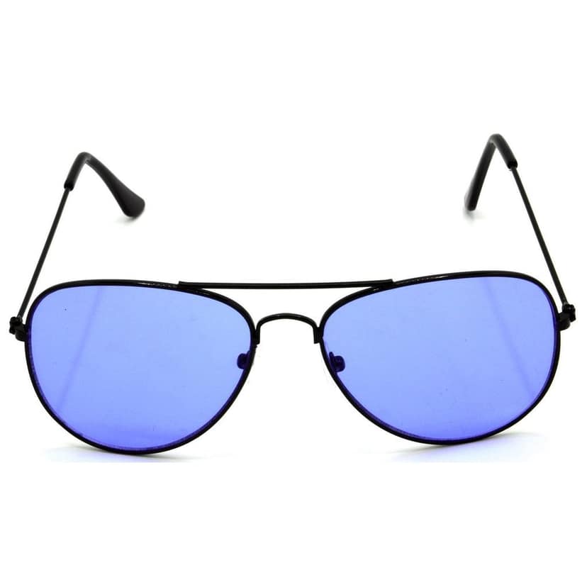Hrinkar Blue Pilot Glasses Black Frame Best Goggles for Men & Women - HRS31 view 2