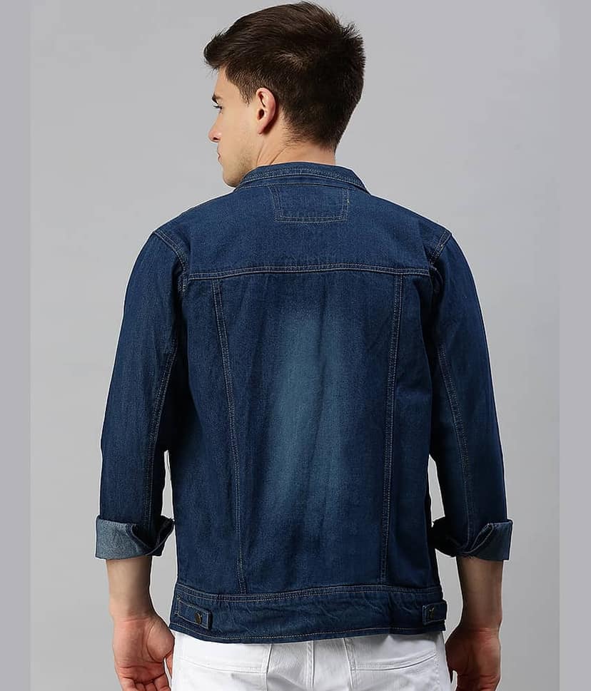 VOXATI Denim Men's Denim Jacket - Olive ( Pack of 1 ) view 3