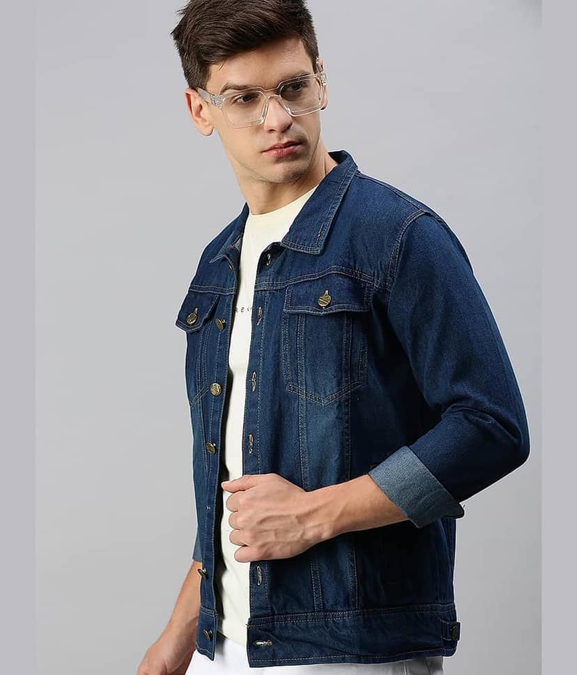 VOXATI Denim Men's Denim Jacket - Olive ( Pack of 1 ) view 5
