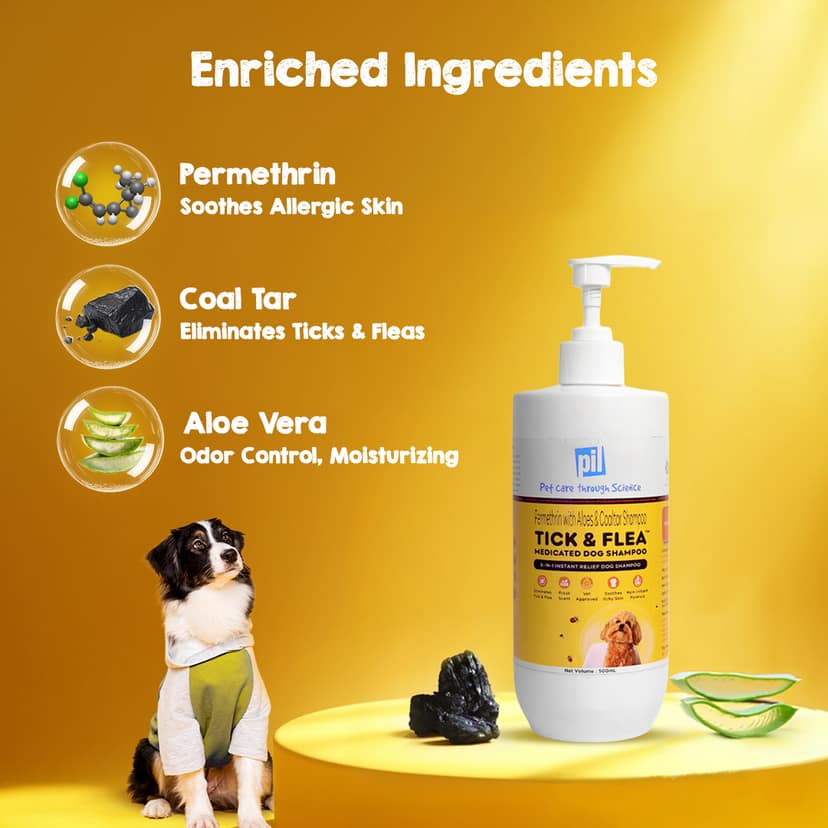 Tick And Flea Dog Shampoo - 500ml view 3