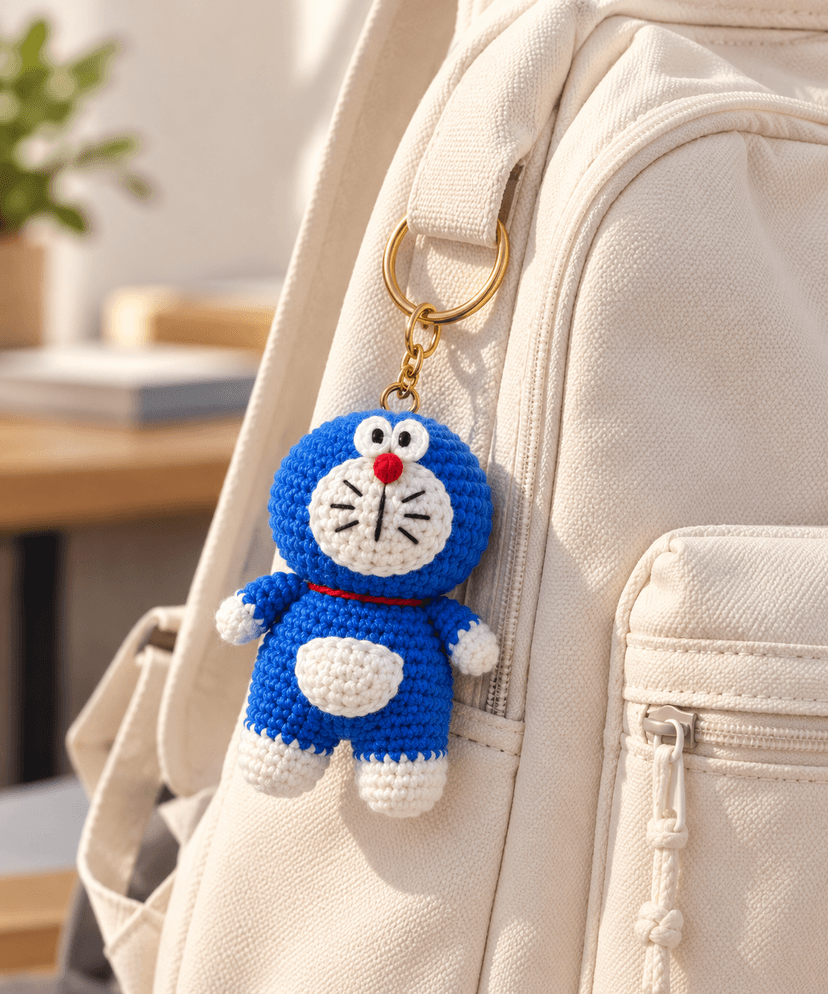 Handmade Crochet Key Chain for Bags, Keys and Everyday Accessories view 2