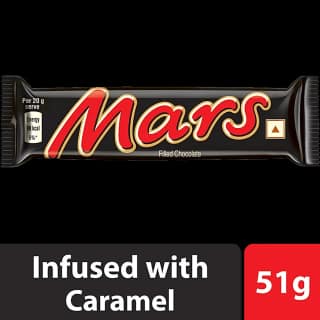 Mars Premium Chocolate Bar - Rich Fusion Of Light Nougat & Smooth Caramel, 51 G