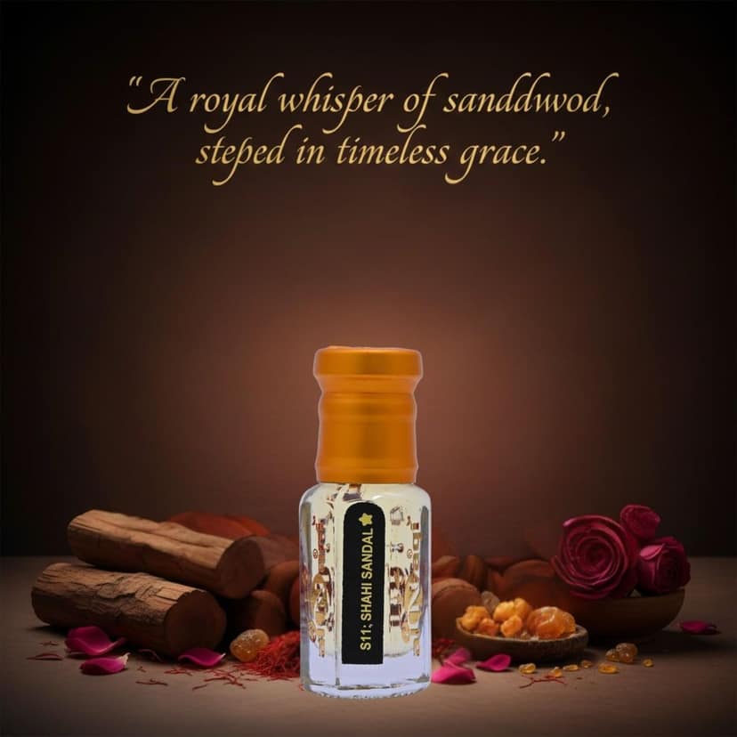 alNaqi Shahi Sandal 12ml - Premium Sandalwood-Oil for Men, No Alcohol Chandan-Attar, Original Shahi-Scent, Long Lasting Woody-Perfume view 4
