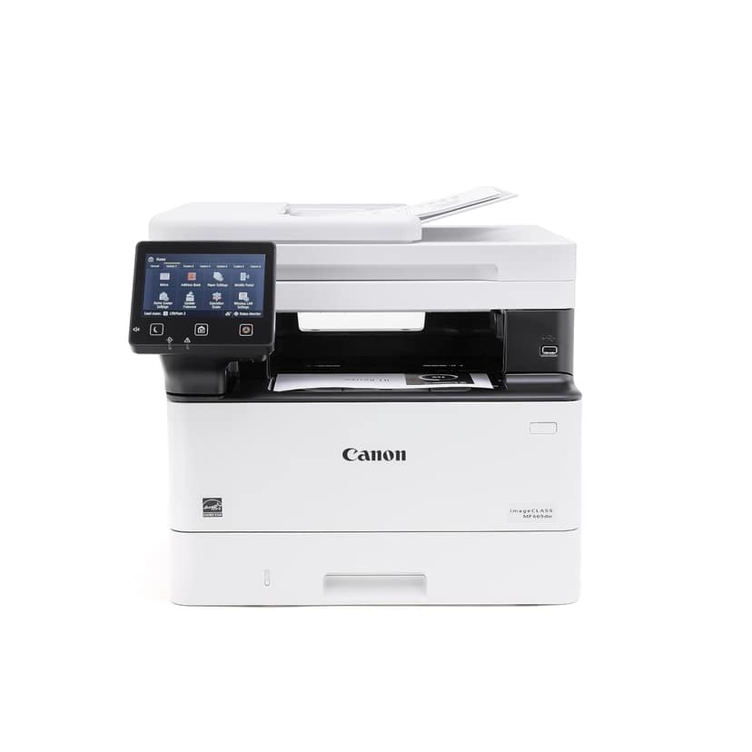 Canon imageCLASS MF465dw - Monochrome, Duplex Wireless Laser Printer, All-in-One with Scanner, Copier, Fax, Home or Office, Auto Document Feeder, Mobile Ready, 1 Year Limited Warranty, 42 PPM, White Canon imageCLASS MF465dw - Monochrome, Duplex Wireless