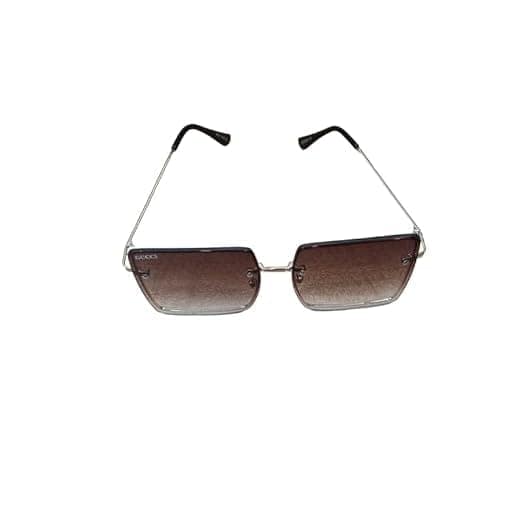 Mirrored Over-sized Sunglasses (Free Size) (For Women, Brown) view 3