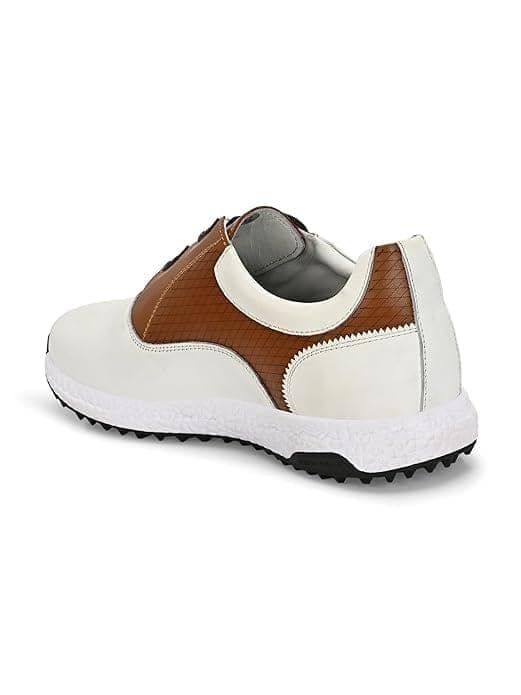 HITCARO Men Proffessional Leather Golf Shoes | Lace-Up | Phylon Sole |Waterproof | Comfortable | Breathable | Sports Shoes view 4
