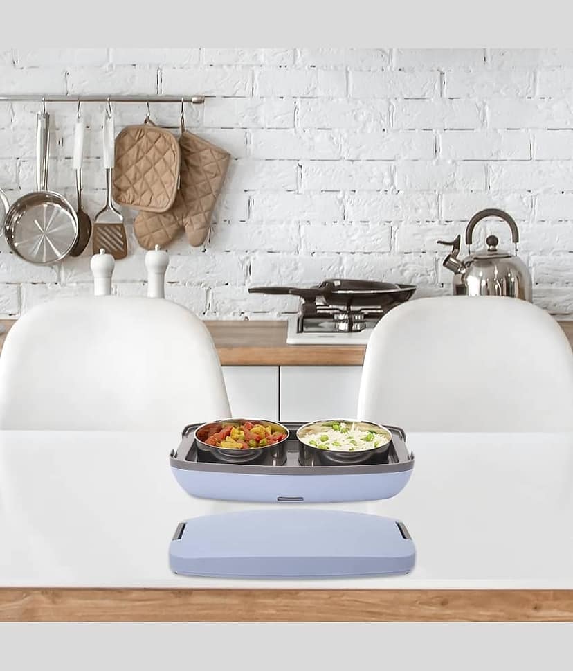 Jaypee Plus Hotpots Stainless Steel Electric Lunch Box 2 - Container ( Pack of 1 ) view 2