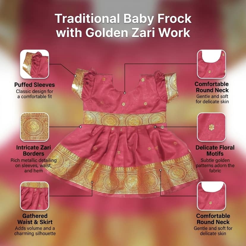 Lustar Red Frock_Satin (4-5 Years) view 4