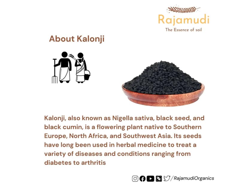 Rajamudi Organics Kalonji / Nigella Seeds - 2 Kilogram view 3