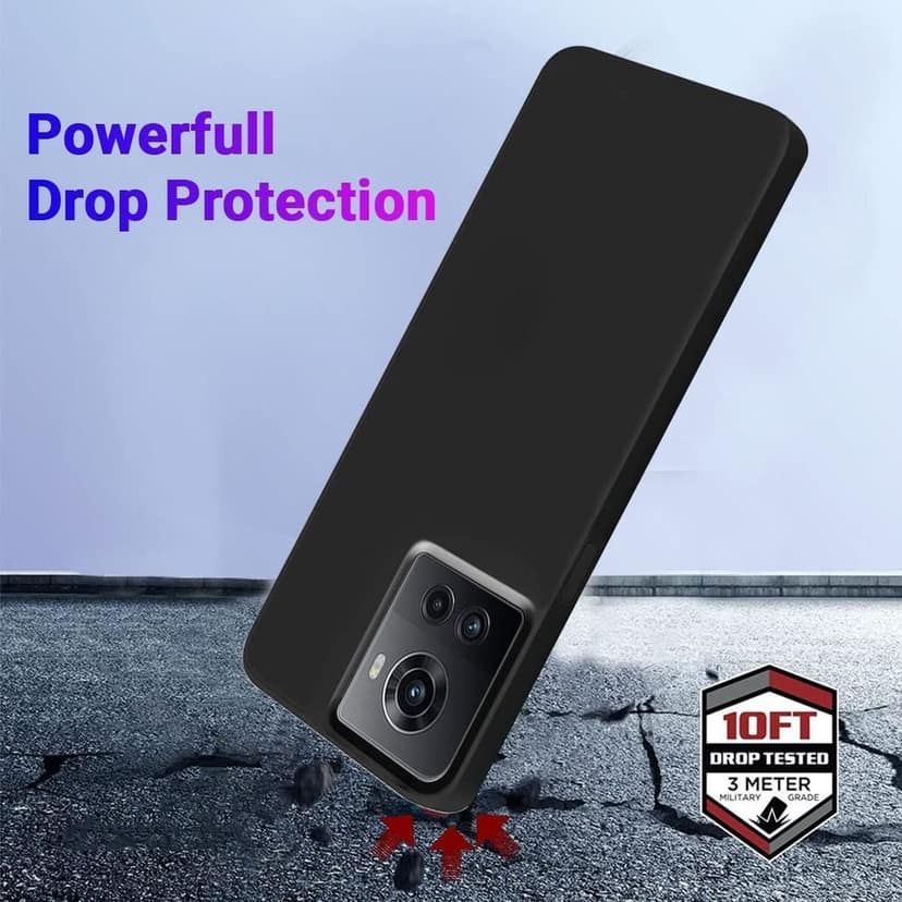LIRAMARK Liquid Silicone Soft Back Cover Case for OnePlus 10R 5G / 1+10R 5G view 10