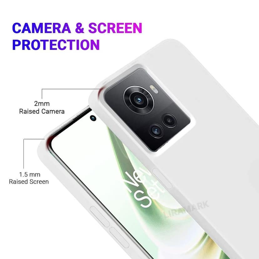 LIRAMARK Liquid Silicone Soft Back Cover Case for OnePlus 10R 5G / 1+10R 5G view 2