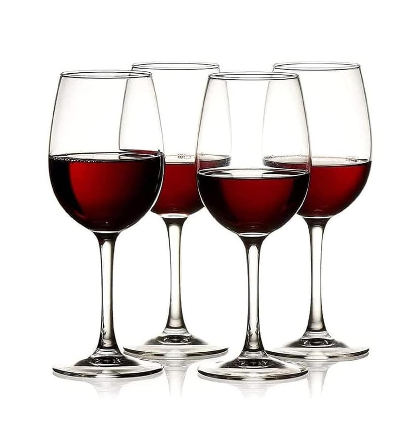 Stylish Curve Wine Glass Elegant Bar Glassware for Champagne Glass Water,Beer, Drinks and Cocktails and Mixed Drinks Glass and Unique Long Champ Wine Glass (240 ML)