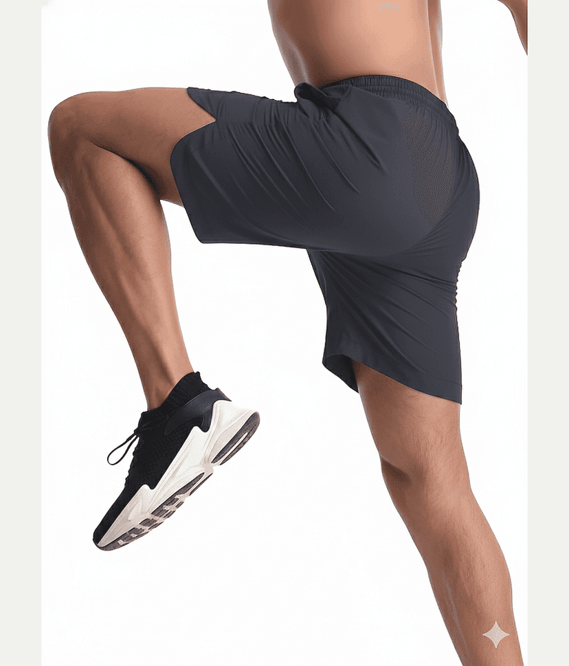 PERSONALITEE Black Polyester Lycra Men's Running Shorts ( Pack of 1 ) view 2