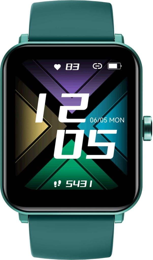 GOQii Smart Vital MAX SpO2 1.69'' HD Full Touch, Smart Notification, Waterproof, IP68, Smartwatch for Smart Phones, Blood Oxygen, Sports & Sleep Tracking with 3 Months Personal Coaching- Black view 6