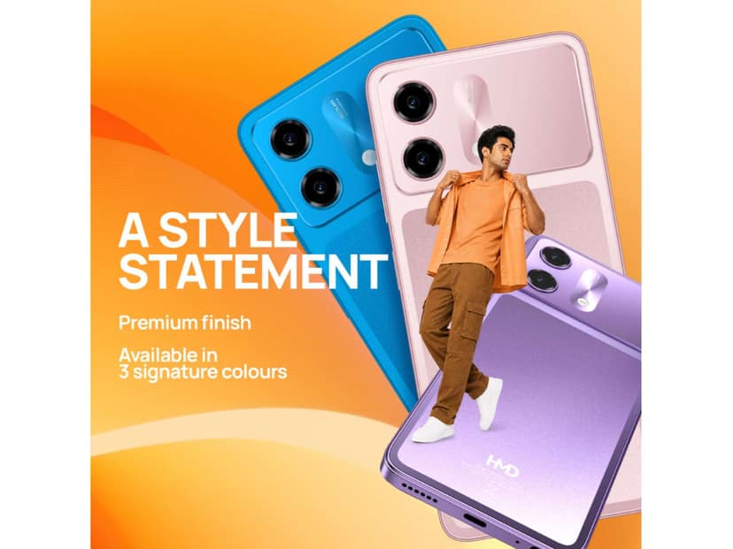HMD Vibe 2 5G Smartphone, 4GB RAM, 128GB Storage - Cosmic Lavender view 4
