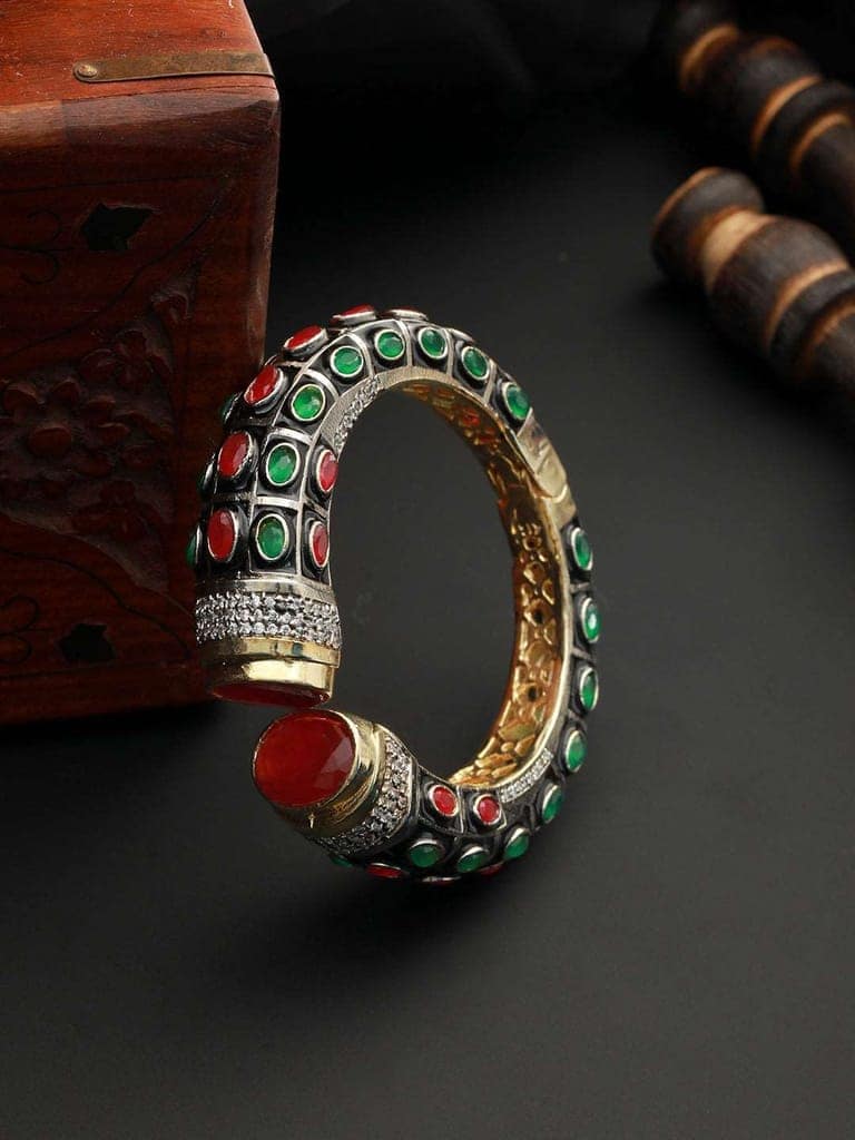 Enamelled Multi AD Studded Statement Cuff view 2