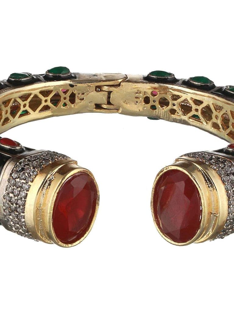 Enamelled Multi AD Studded Statement Cuff view 4