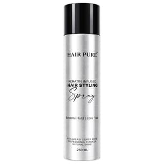 Keratin Infused Hair Styling Spray 250ml | Extreme Hold, Anti-Frizz & Natural Shine Finish