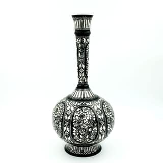 Bidri Ware Surya Vase Antique Sheet Chura (1TMTDCOKA09794)