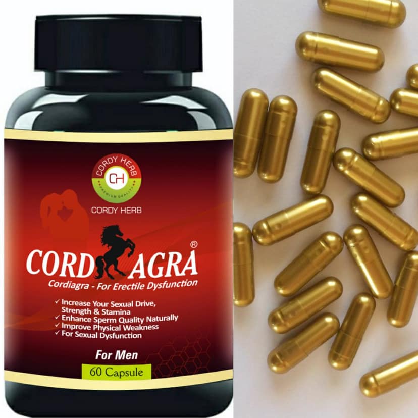 Cordiagra Stamina & Energy Booster, Men's Wellness Capsule to uplift mood with Cordyceps, Honey Goat Weed,Tongat Ali, Maca Root, Ginseng, Ashwagandha,Gokhru 30Capsule view 4