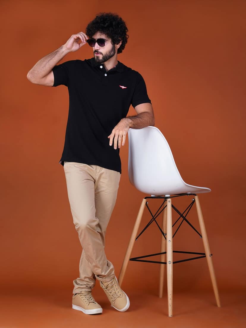 Solid Polo Shirt-Block view 5