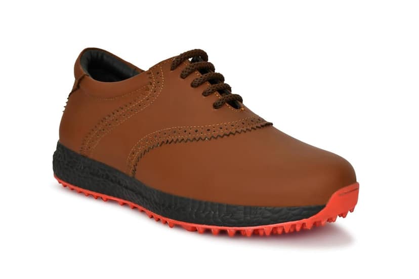 HITCARO Men Proffessional Leather Golf Shoes | Lace-Up | Phylon Sole |Waterproof | Comfortable | Breathable | Sports Shoes