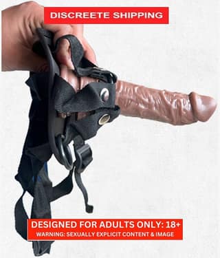 ADIBA REALISTIC FLEXIBLE STRAP ON DILDO SUPERIOR QUALITY DOUBLE LAYER HIGH GRADE SILICONE BY KNIGHTRIDERS