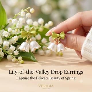 Casual Fashion Tulip Flower Earrings for Women & Girls | Green Tulip Drop & Dangle Earrings | Stylish Cute Floral Earrings | Minimal Tulip Earrings for Daily, Office Waer & Party Wear Pair of 1
