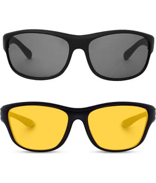 Kanny Devis - Night Vision Yellow Riding Goggles ( Pack of 2 )