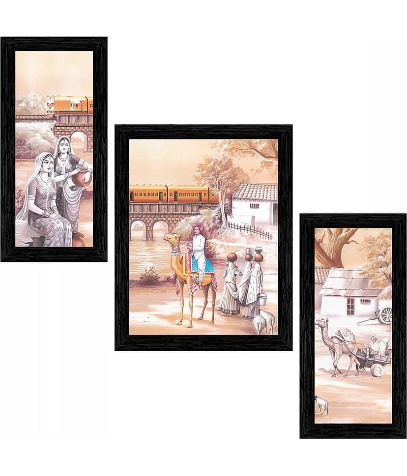 Indianara - Landscape Painting With Frame