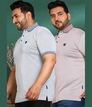 ADWYN PETER Men 100% Cotton Regular Fit Solid T-Shirt ( Multicolor5 )