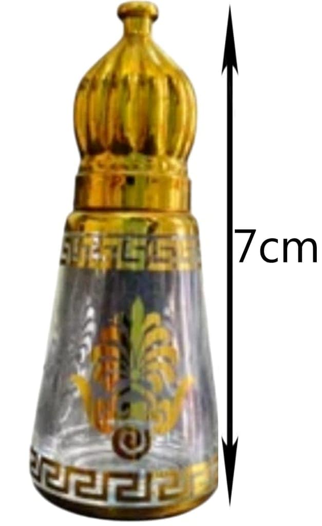 Mii Art Golden Splendor: 10ml Luxury Glass Perfume Bottle – Exquisite Refillable Decorative Container for Fine Fragrances(Pack of 1) view 2